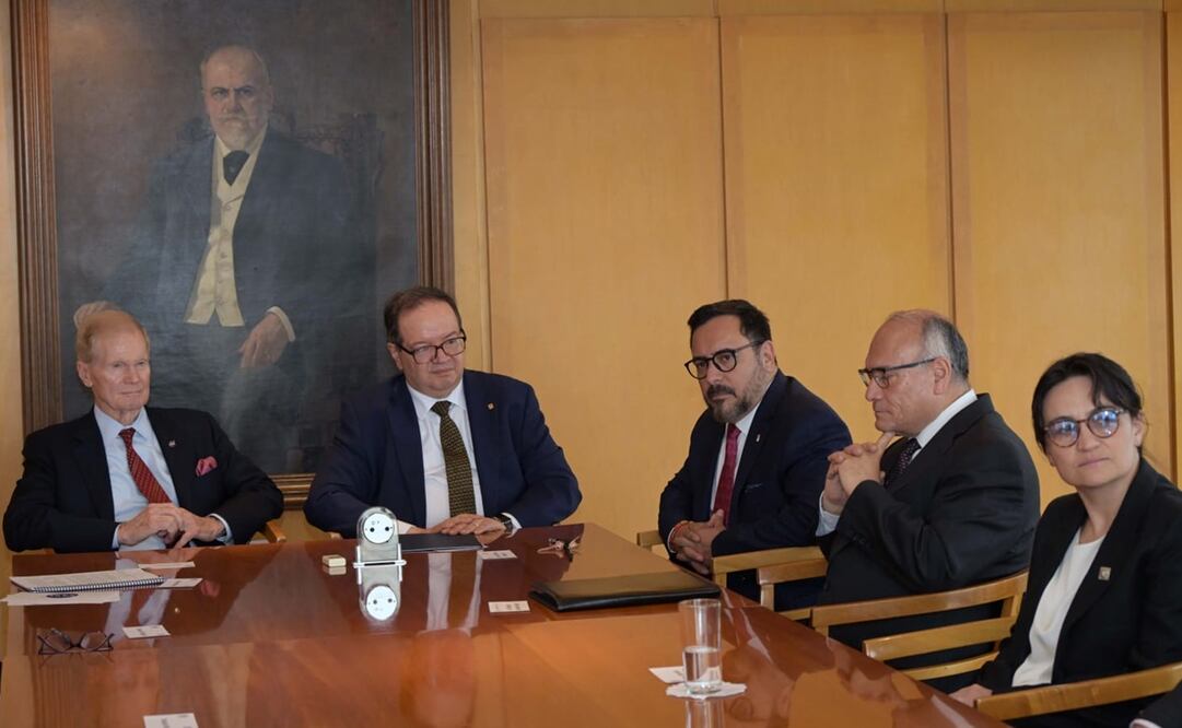 Bill Nelson acudió a la UNAM donde también se reunió con autoridades de la Agencia Espacial Mexicana. Foto: UNAM