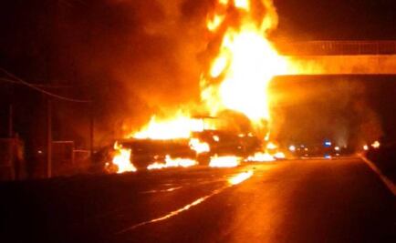 Reportan choque de pipa contra camión militar en Hidalgo