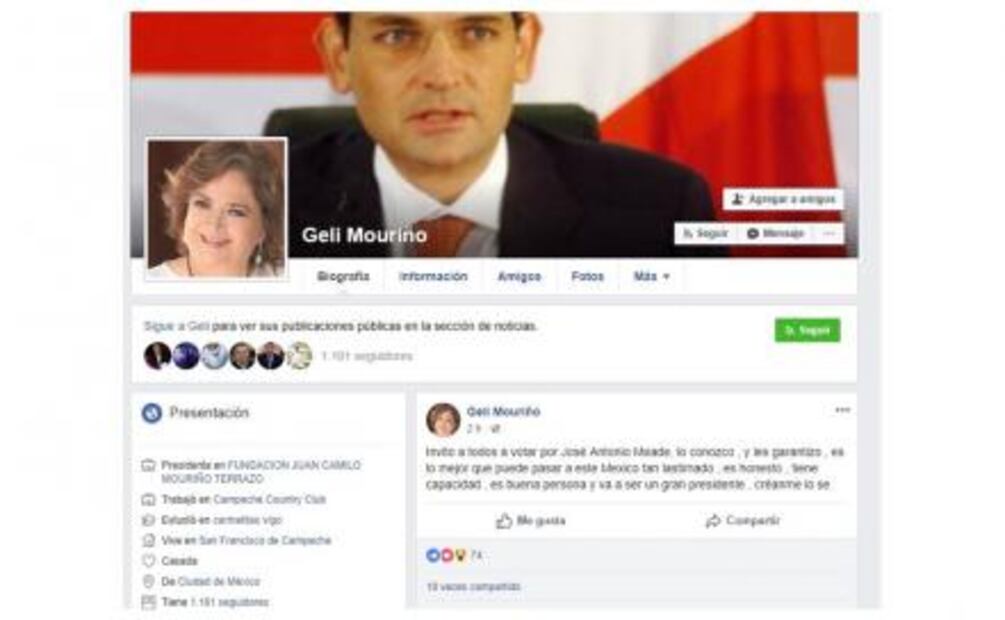 Van más calderonistas por Meade; pide Geli Mouriño votar por él