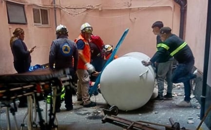 Joven cae de cuarto piso junto con tanque estacionario en alcaldía Benito Juárez; realizaba labores de mantenimiento