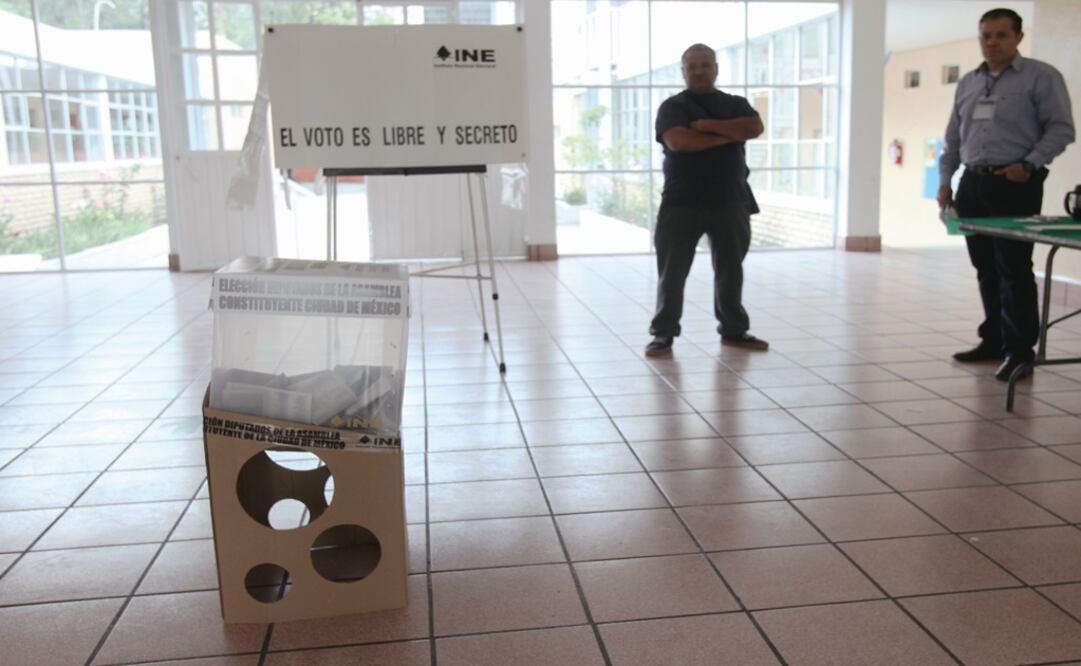 Casillas para votaciones   Foto: Archivo/EL UNIVERSAL