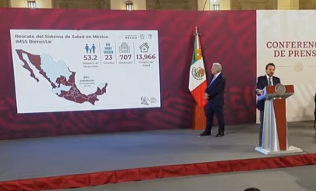 Zoé Robledo anuncia una nueva etapa para el IMSS-Bienestar. Foto: Captura de pantalla