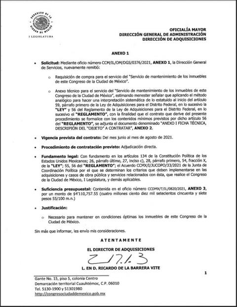 Piden indagar gasto oneroso en Congreso de la CDMX