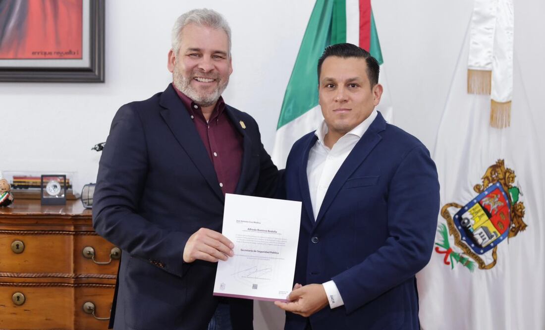 Anuncian nuevo titular de la Secretaría de Seguridad Pública de Michoacán (16/11/2025). Foto: Captura de pantalla