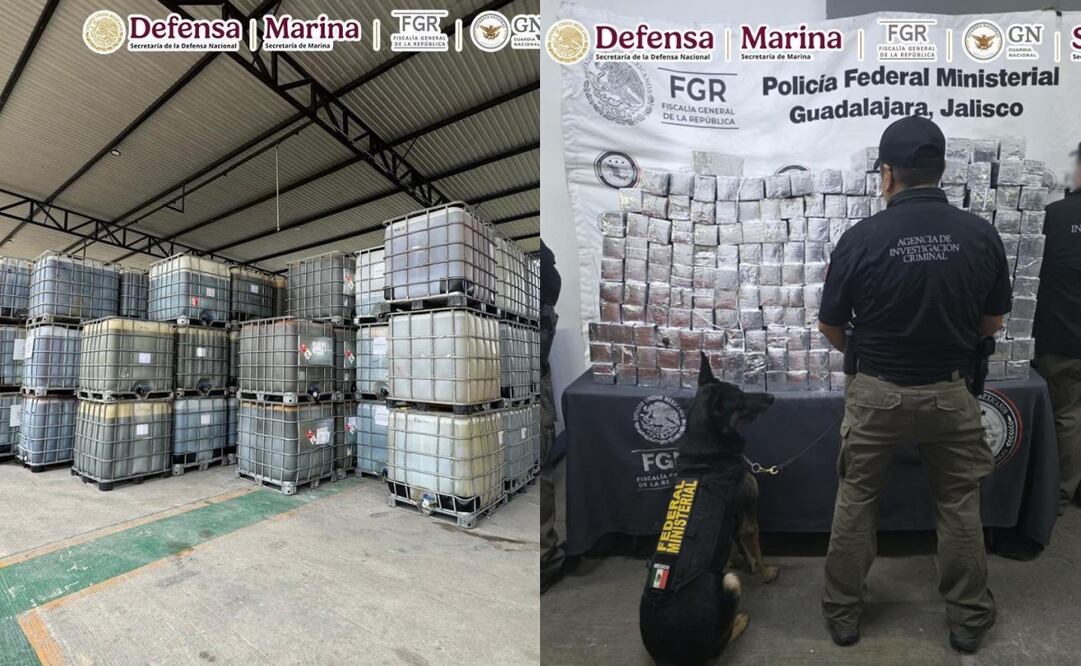 El Secretario de Seguridad y Protección Ciudadana de México, Omar García Harfuch informó sobre los aseguramientos. Foto: Especial