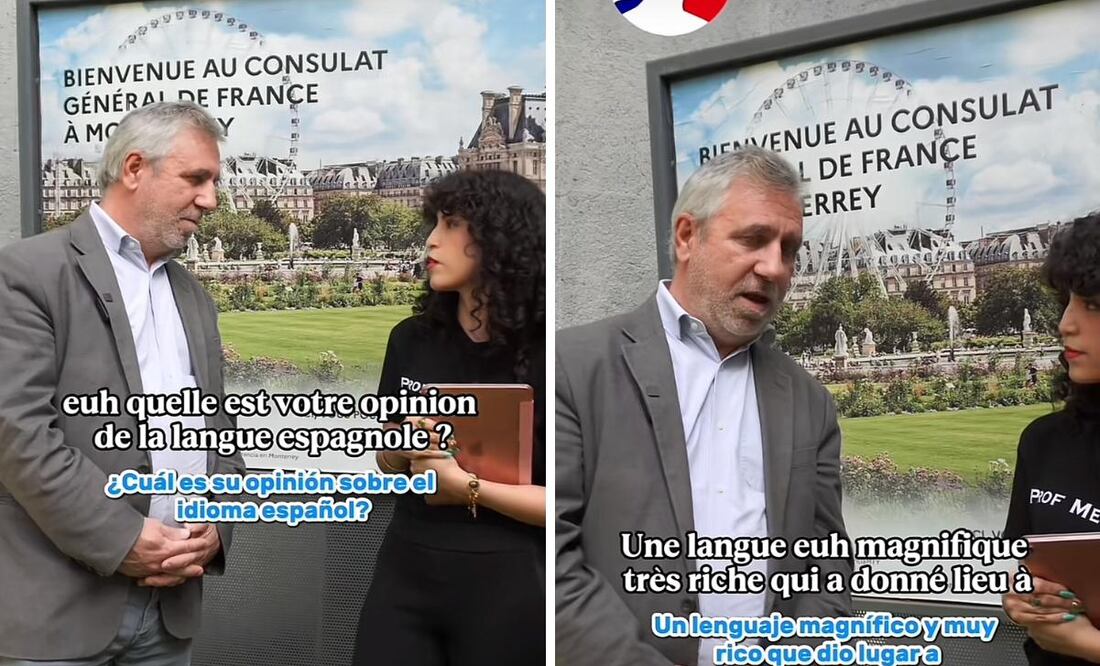 El diplomático defiende la riqueza del idioma español tras los comentarios del cineasta francés.
Foto: Captura de pantalla en TikTok