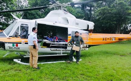 Realizan traslado aéreo de emergencia de tres mujeres en Chiapas