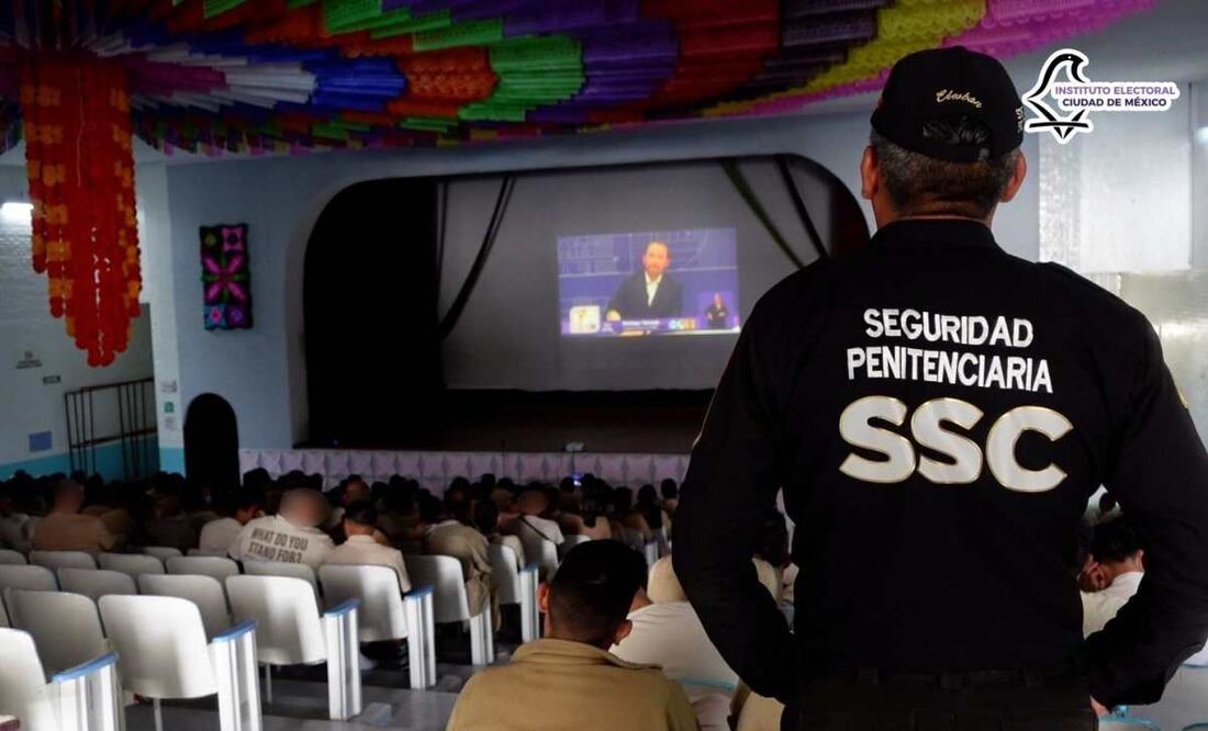 IECM retransmitió en diversos centros penitenciarios el segundo debate entre candidatos. Foto: Especial