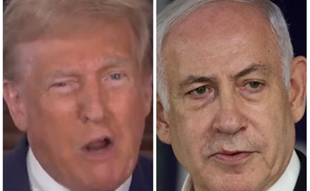 Trump ya se había referido a una llamada que sostuvo con Netanyahu, donde afirmó que el israelí quería conocer su "opinión sobre las cosas". Foto: Archivo/EL UNIVERSAL