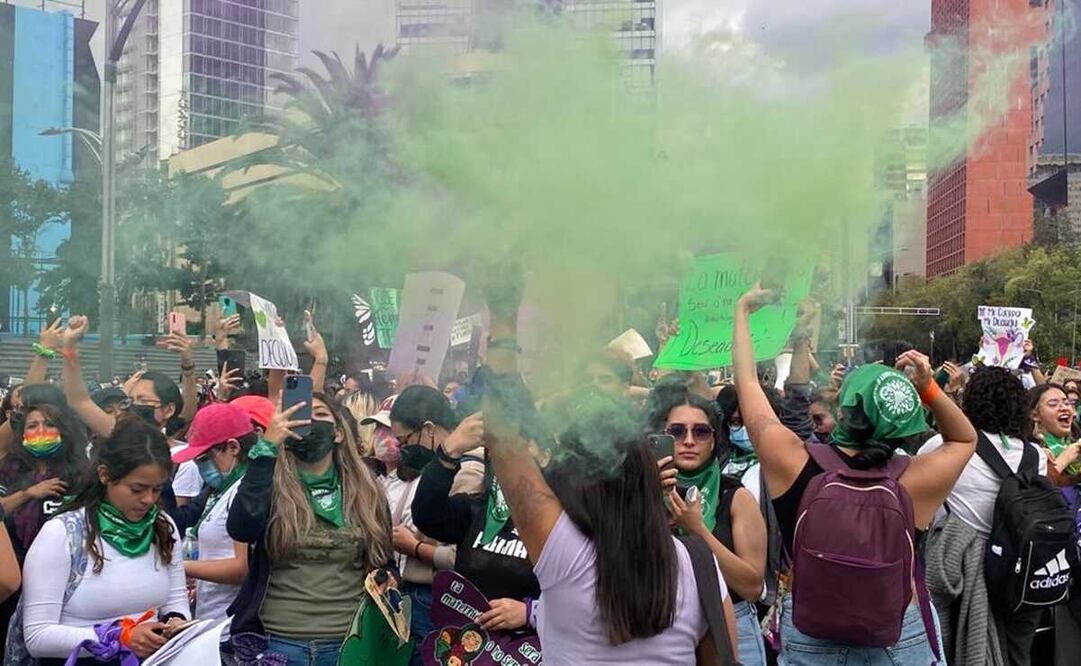 Marcha por el Día de Acción Global por el Acceso al Aborto Legal y Seguro, también identificado como #28S. Foto: Valente Rosas/EL UNIVERSAL