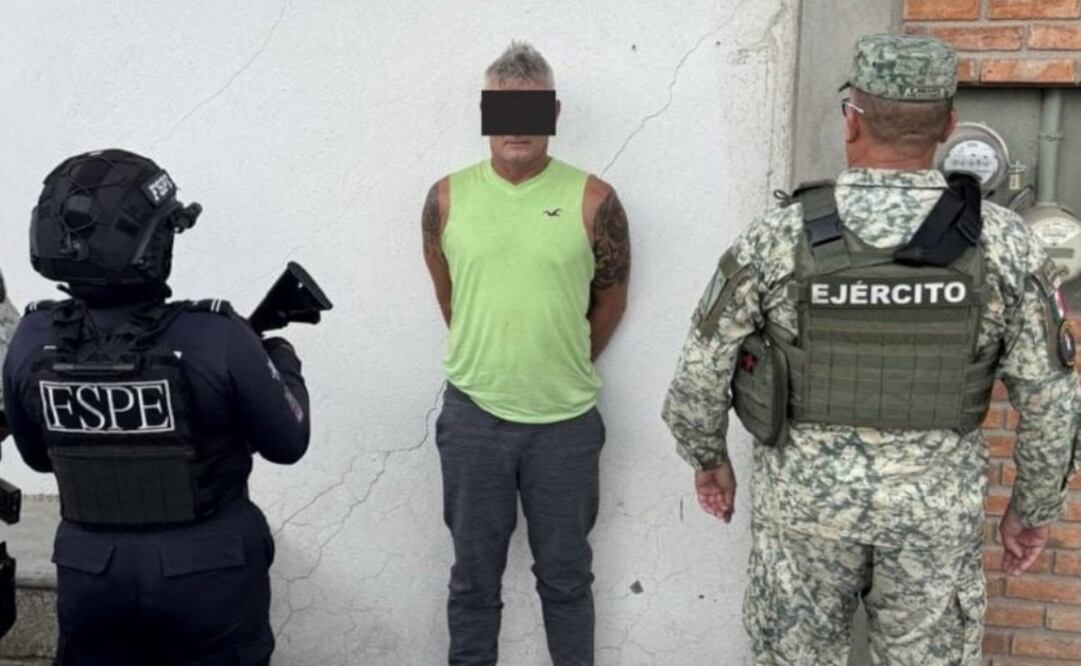 Detienen a ex militar estadounidense fugitivo en Guanajuato (31/07/2025). Foto: Especial