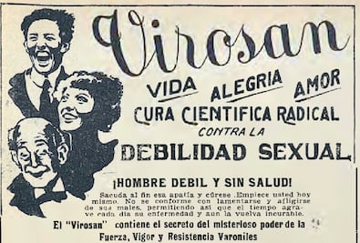 Los productos milagro de los años 20 para recuperar el “vigor” masculino