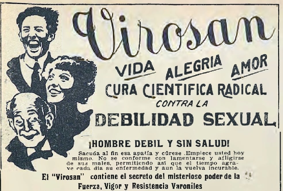 Los productos milagro de los años 20 para recuperar el “vigor” masculino