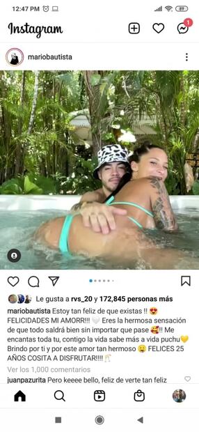 A nalgadas, así felicita Mario Bautista a su novia en su cumpleaños