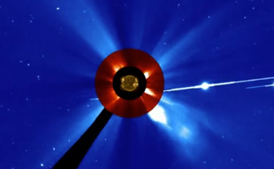 Agencia Espacial Europea (ESA) comparte imágenes de la tormenta solar. Foto: Vía X ESA.