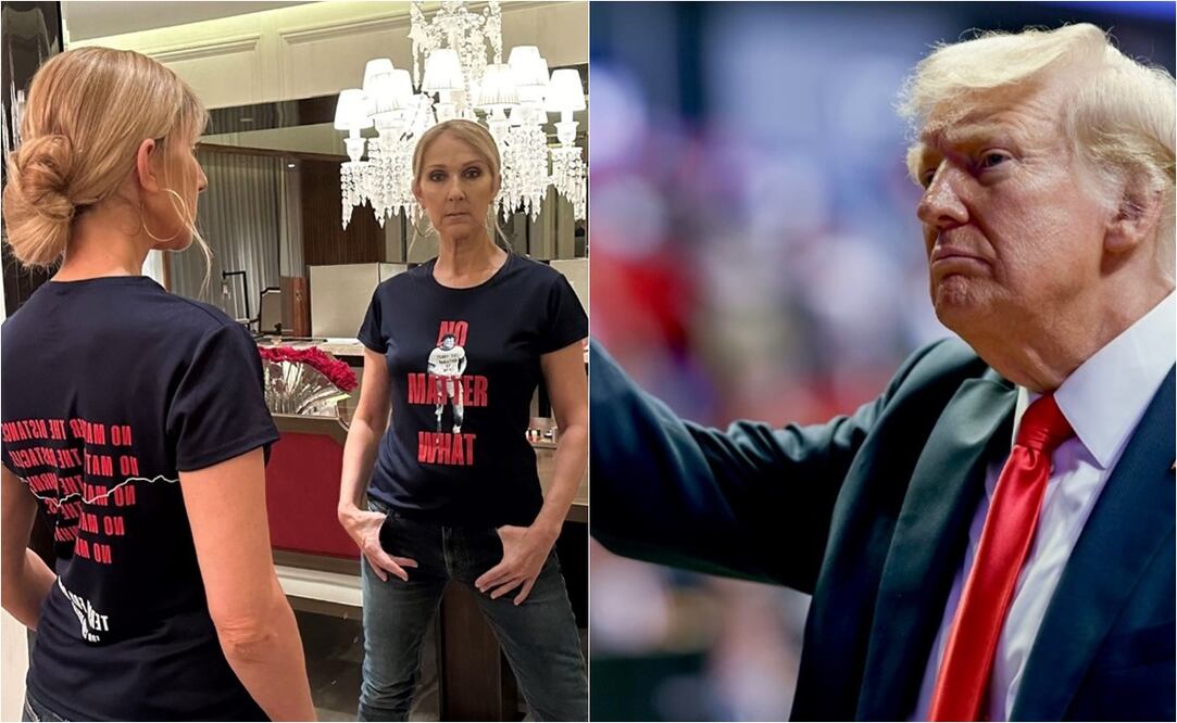 Donald Trump y la intérprete Celine Dion. Foto: Instagram oficial.