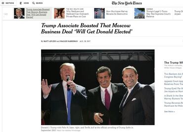 “Nuestro chico puede ser presidente”, dijo socio ruso de Trump en 2015