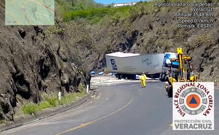 Accidente provoca nube tóxica en autopista Puebla-Veracruz