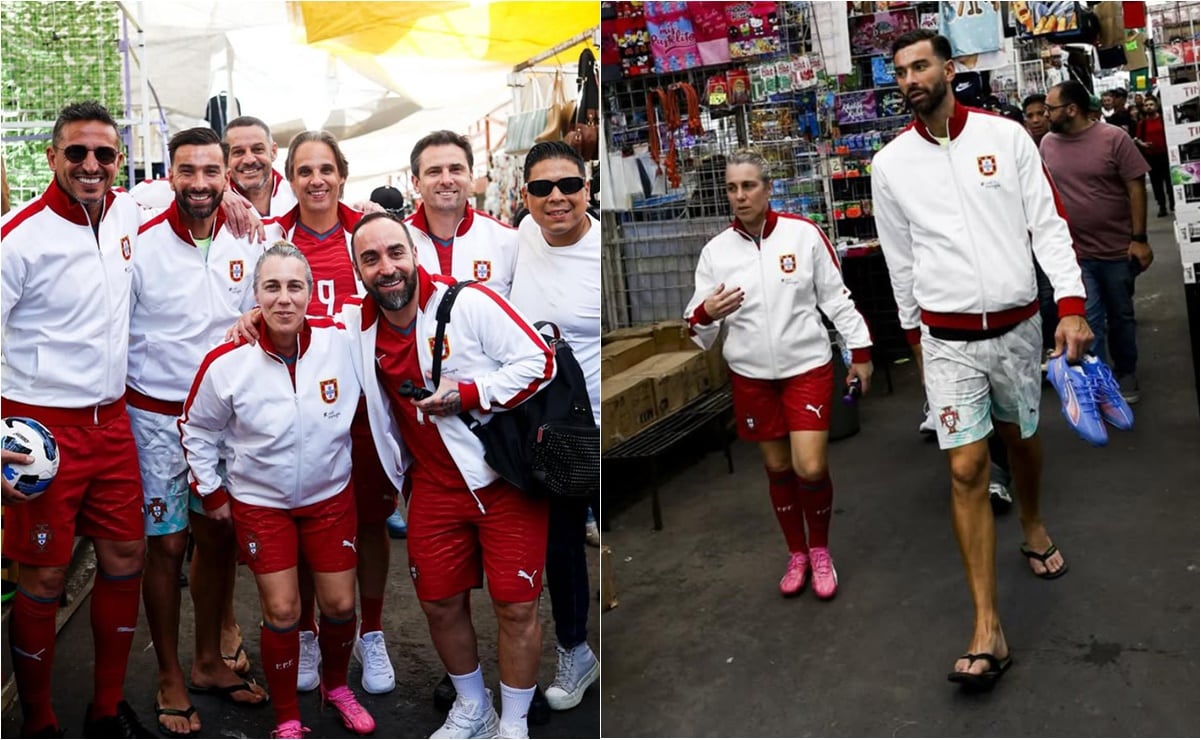 ¡No es IA! 

  Leyendas de la Selección de Portugal, entre ellas Rui Patrício, visitaron la zona de Tepito, en CDMX