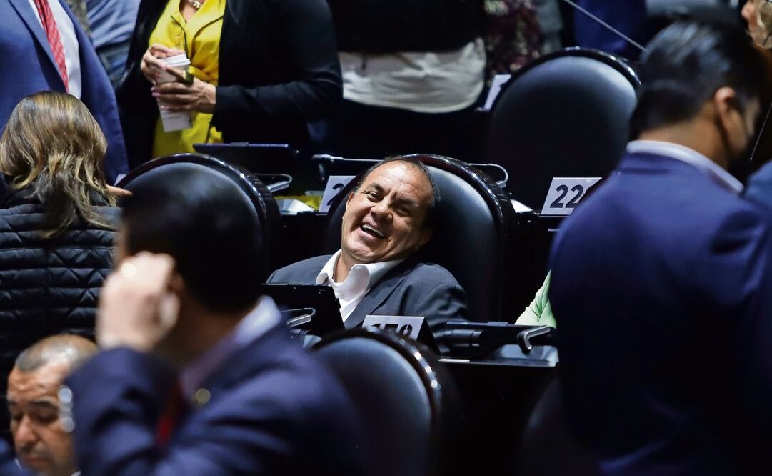 El diputado morenista Cuauhtémoc Blanco Bravo registra entre su trabajo en la actual 66 Legislatura que apoyó dos iniciativas que presentaron otros de sus compañeros de bancada. Foto: Archivo EL UNIVERSAL