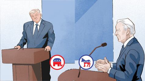 Trump desafía a Biden a debatir "cuando sea y donde sea"