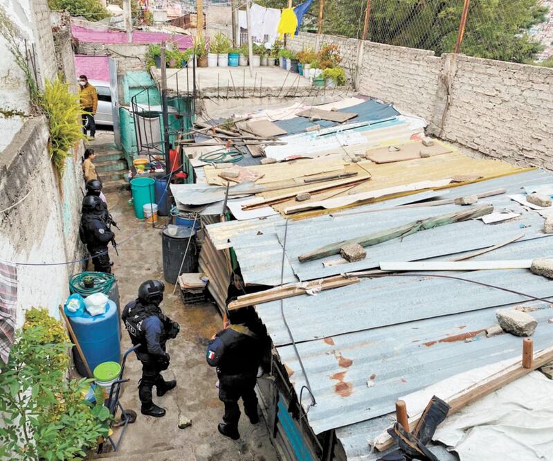 La vivienda cateada se ubica en la colonia San Antonio Zomeyucan, en Naucalpan. Foto: ESPECIAL