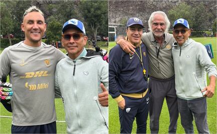 Jorge Campos realiza visita sorpresa a Pumas; habló con Keylor Navas y Efraín Juárez