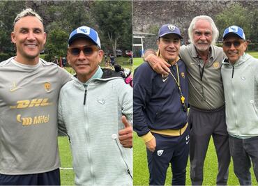 Jorge Campos realiza visita sorpresa a Pumas; habló con Keylor Navas y Efraín Juárez