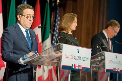 Pide EU a México y Canadá agilizar la renegociación del TLCAN