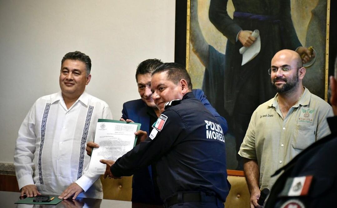 Nombramiento del tercer secretario de seguridad municipal en lo que va del año. Foto: Especial