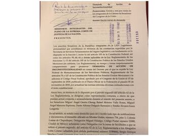 Senadores presentan ante Corte acción de inconstitucionalidad contra Ley de Remuneraciones