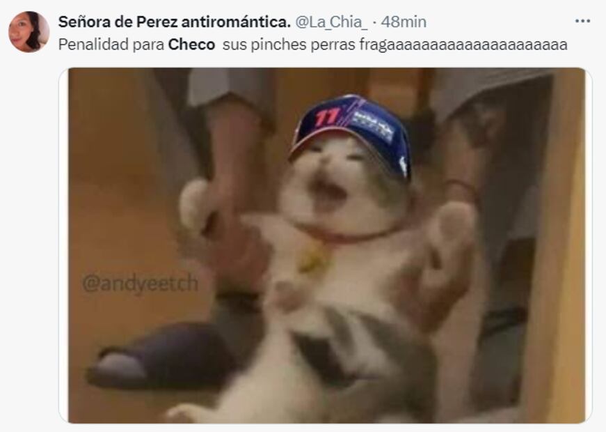 Los memes que dejó el segundo lugar de Checo Pérez en el GP de Arabia Saudita