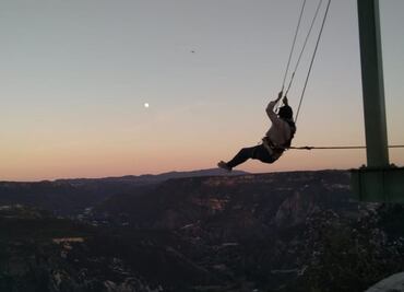 Así es el columpio extremo de Peña del Aire en el Pueblo Mágico de Huasca