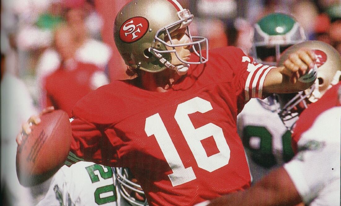 Ortega también tendría el jersey de Joe Montana, uno de los quarterbacks más ganadores de la NFL después de Tom Brady (ARCHIVO. EL UNIVERSAL)