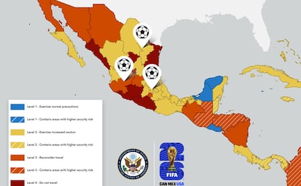 Previo al Mundial, EU recuerda alerta de viaje a México; clasifica a estados ante riesgo de secuestro, homicidio o "terrorismo"
