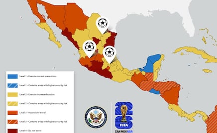 Previo al Mundial, EU recuerda alerta de viaje a México; clasifica a estados ante riesgo de secuestro, homicidio o "terrorismo"