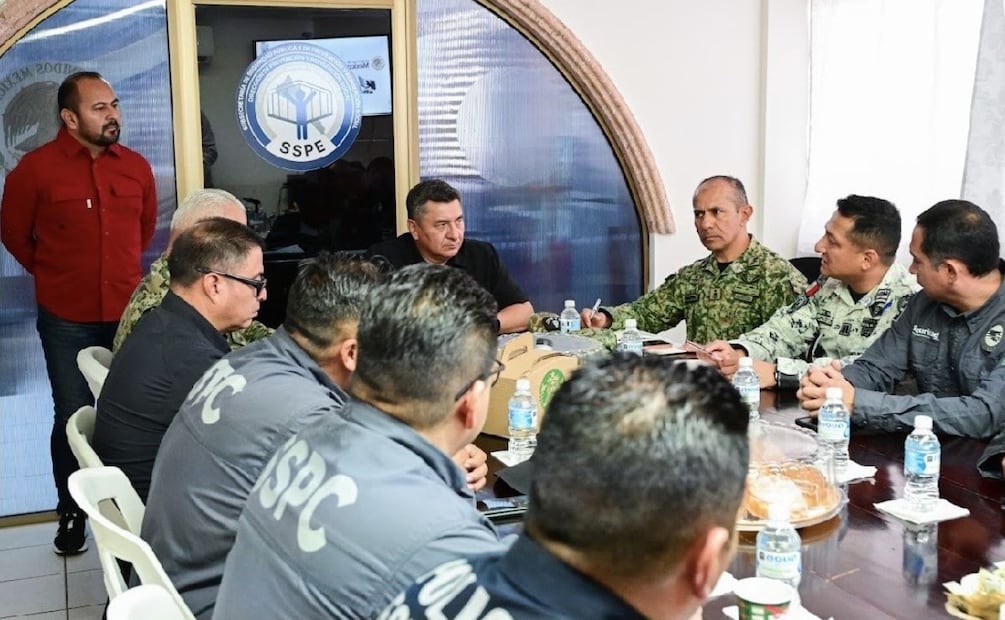 Autoridades de seguridad se reunieron para acordar medidas de atención a emergencias en el penal de Culiacán, Sinaloa. Febrero 2026. Foto: Especial