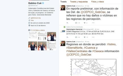 Reportan sismo de 5 grados en Oaxaca