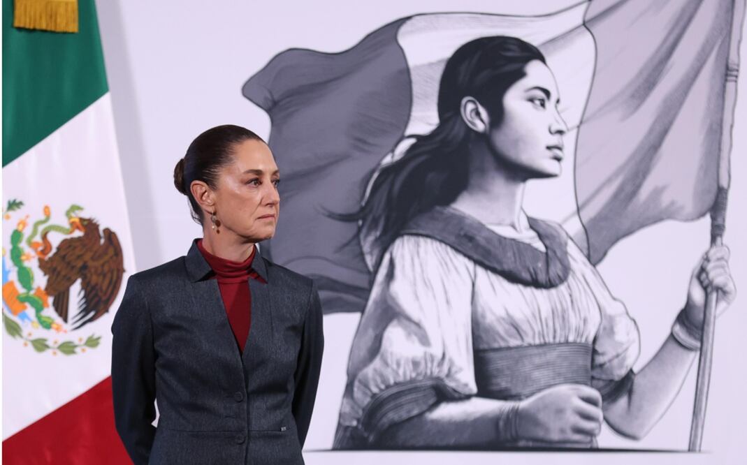 Claudia Sheinbaum habla sobre la elección judicial en su conferencia matutina del 29 de enero de 2025. Foto: Diego Simón / EL UNIVERSAL