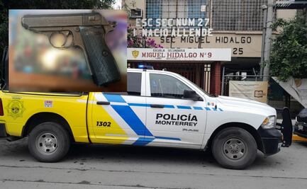 Localizan réplica de pistola en baño de mujeres dentro de una secundaria en Monterrey
