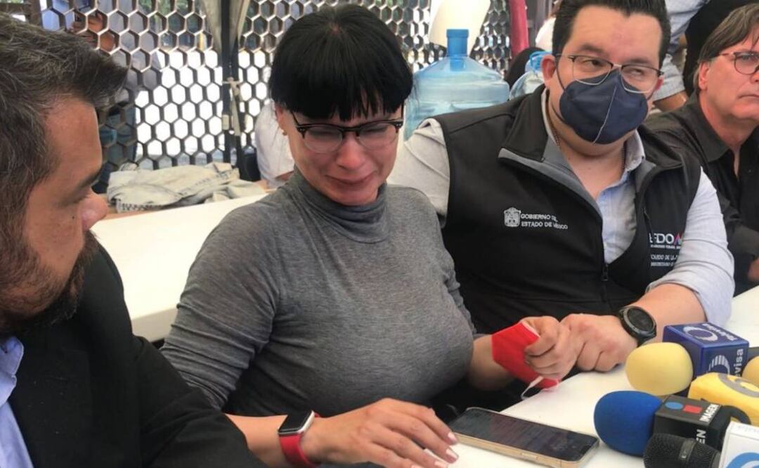 Fotos: Rebeca Jiménez/ Madre de Hugo en conferencia de prensa