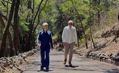 Sheinbaum comparte caminata con su esposo; reitera buenos deseos para Semana Santa