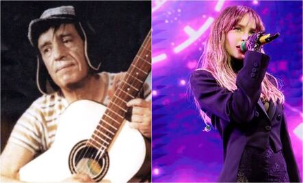 El día que Belinda le cantó a "Chespirito"; redes sociales reviven el momento