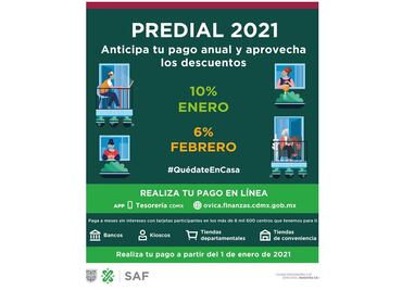 CDMX ofrece descuentos extraordinarios para pago del predial 2021