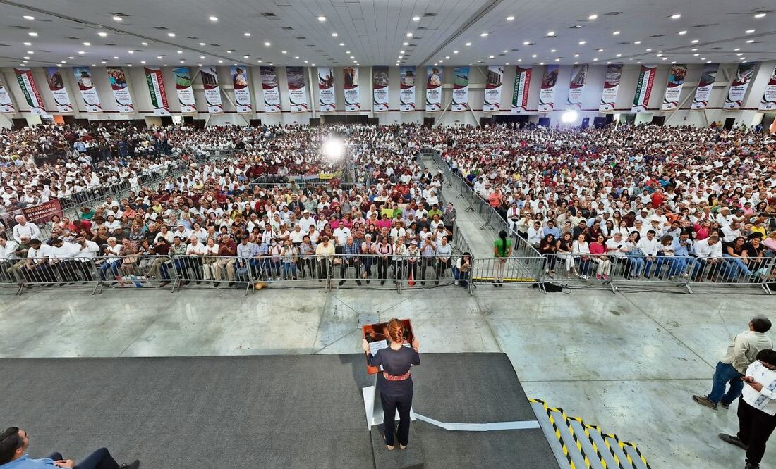 Ciudad Victoria, Tamaulipas, fue parte de la gira de la Presidenta a los estados del norte del país para presentar avances de su primer año de gobierno. Foto: Especial