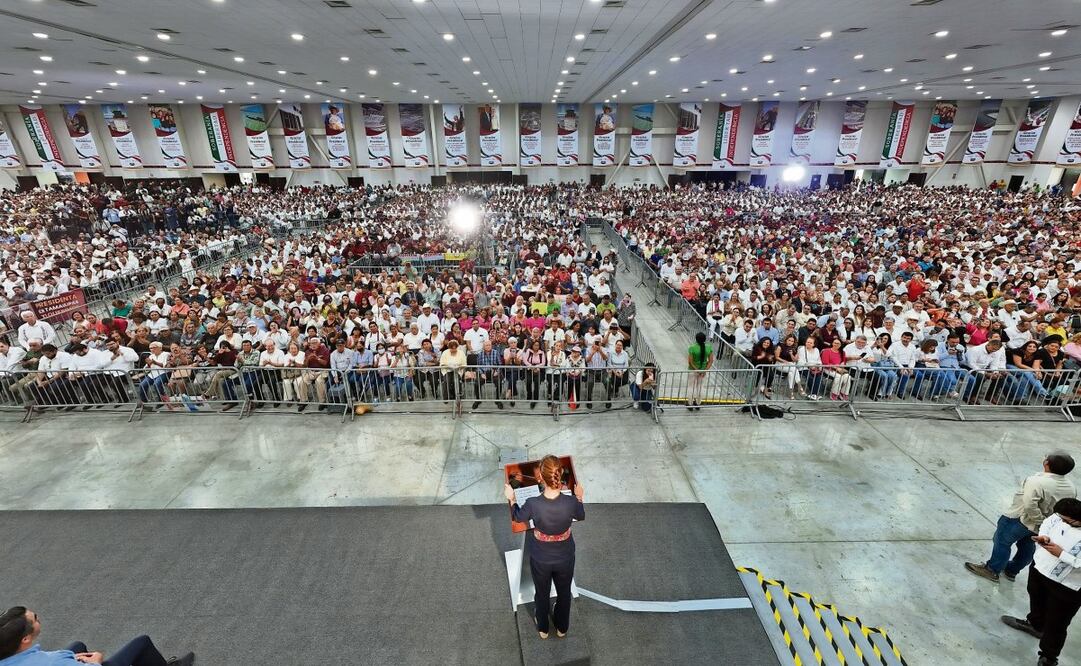 Ciudad Victoria, Tamaulipas, fue parte de la gira de la Presidenta a los estados del norte del país para presentar avances de su primer año de gobierno. Foto: Especial