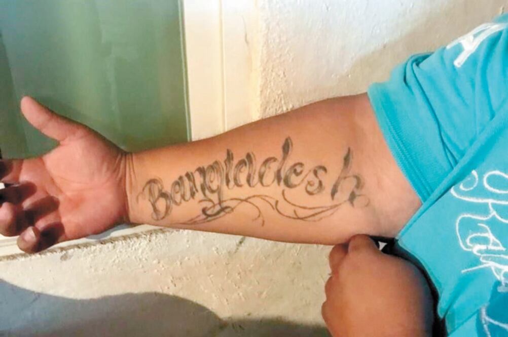 Varios miembros del grupo delictivo se tatúan la palabra “Bangladesh” y operaban en la alcaldía de Coyoacán. Foto: ESPECIAL