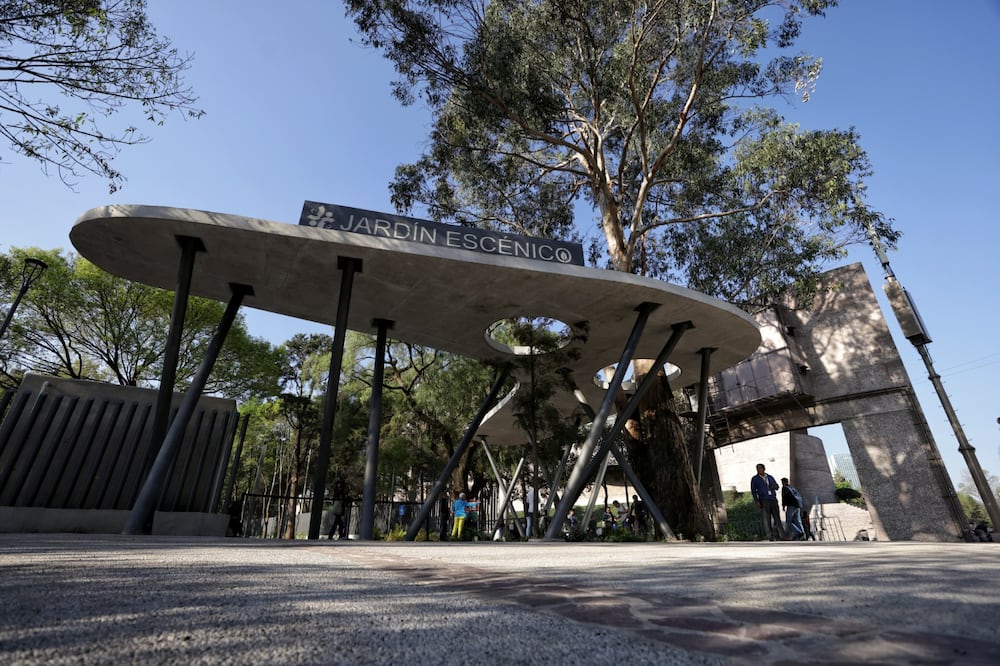 Así luce la entrada al jardín escénico de Chapultepec. Foto: Gobierno de la Ciudad de México
