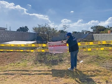 Clausuran obra en la Sierra de Tepotzotlán