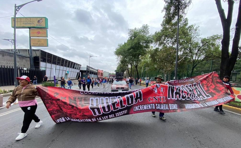 Marcha de la CNTE en CDMX. Foto: Valente Rosas / EL UNIVERSAL